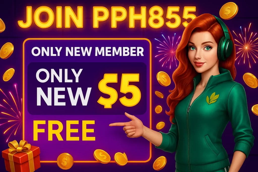 pph855 free credits: ចូលរួមឥឡូវនេះជាមួយ PPH855 អ្នកអាចទទួលបានកម្មវិធីពិសេសសម្រាប់សមាជិកថ្មី “Free $5” ភ្លាមៗ! គ្រាន់តែចុះឈ្មោះជាសមាជិកថ្មី និងបំពេញព័ត៌មានគណនី/លេខទូរស័ព្ទឲ្យបានត្រឹមត្រូវ អ្នកនឹងទទួលបានប្រាក់ឥតគិតថ្លៃ $5 សម្រាប់សាកល្បងលេង។ កម្មវិធីនេះមានសម្រាប់សមាជិកថ្មីតែប៉ុណ្ណោះ ចូលរួមបាន ១ ដង និងអាចប្រើលេងបានតែក្នុង OMG Slot ប៉ុណ្ណោះ។ កុំឲ្យឱកាសល្អនេះឆ្លងផុត—ចុះឈ្មោះឥឡូវនេះ ហើយចាប់ផ្តើមឈ្នះបានភ្លាមៗ!